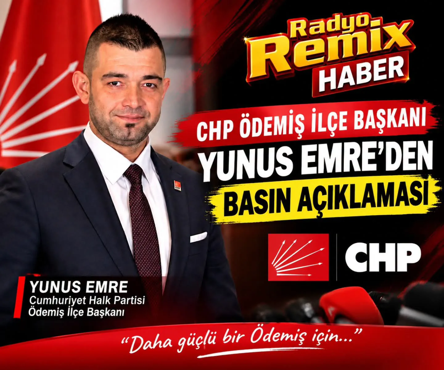 CHP İlçe Başkanı Yunus Emre’nin Basın Açıklaması