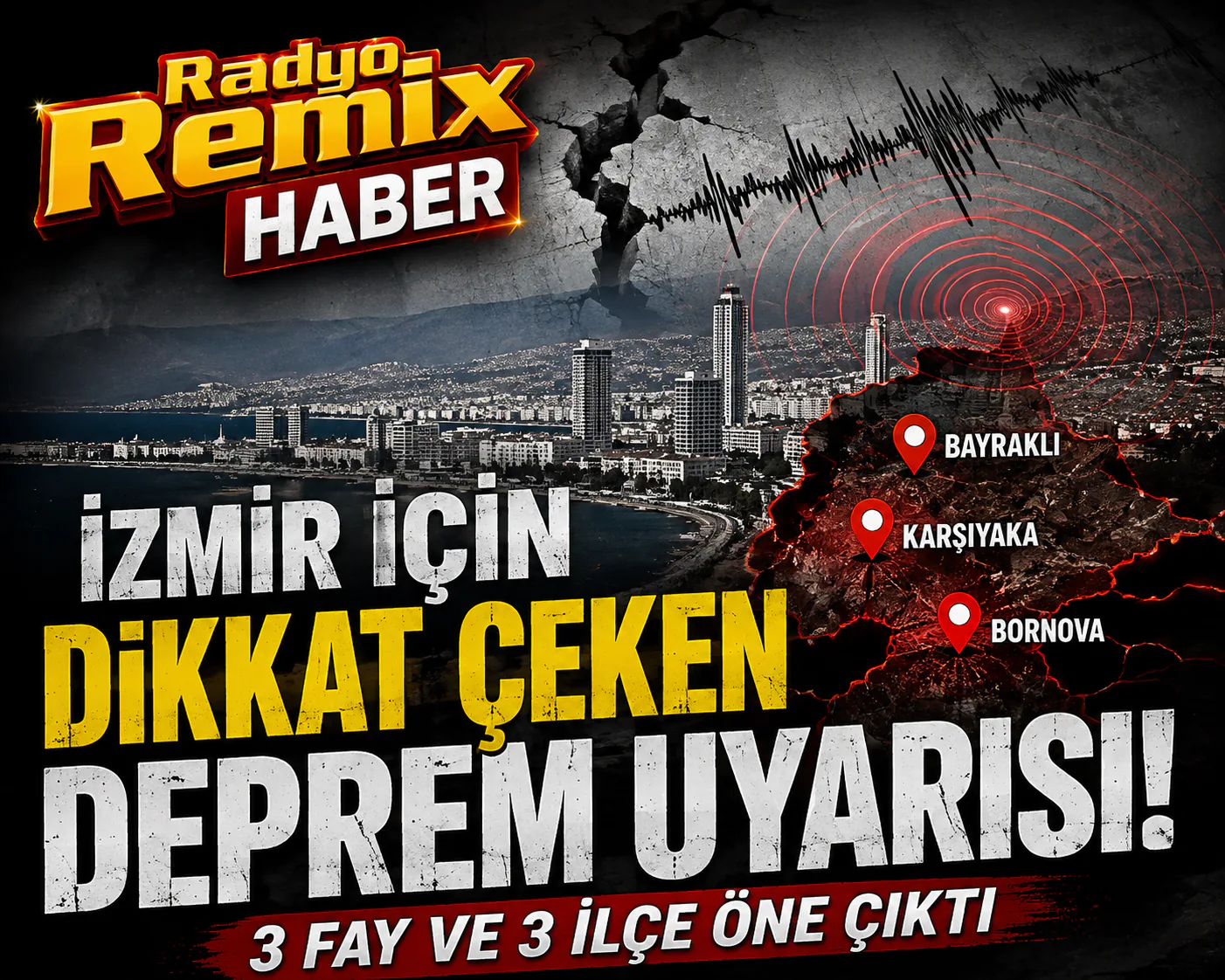 İZMİR İÇİN DİKKAT ÇEKEN DEPREM UYARISI: 3 FAY VE 3 İLÇE ÖNE ÇIKIYOR