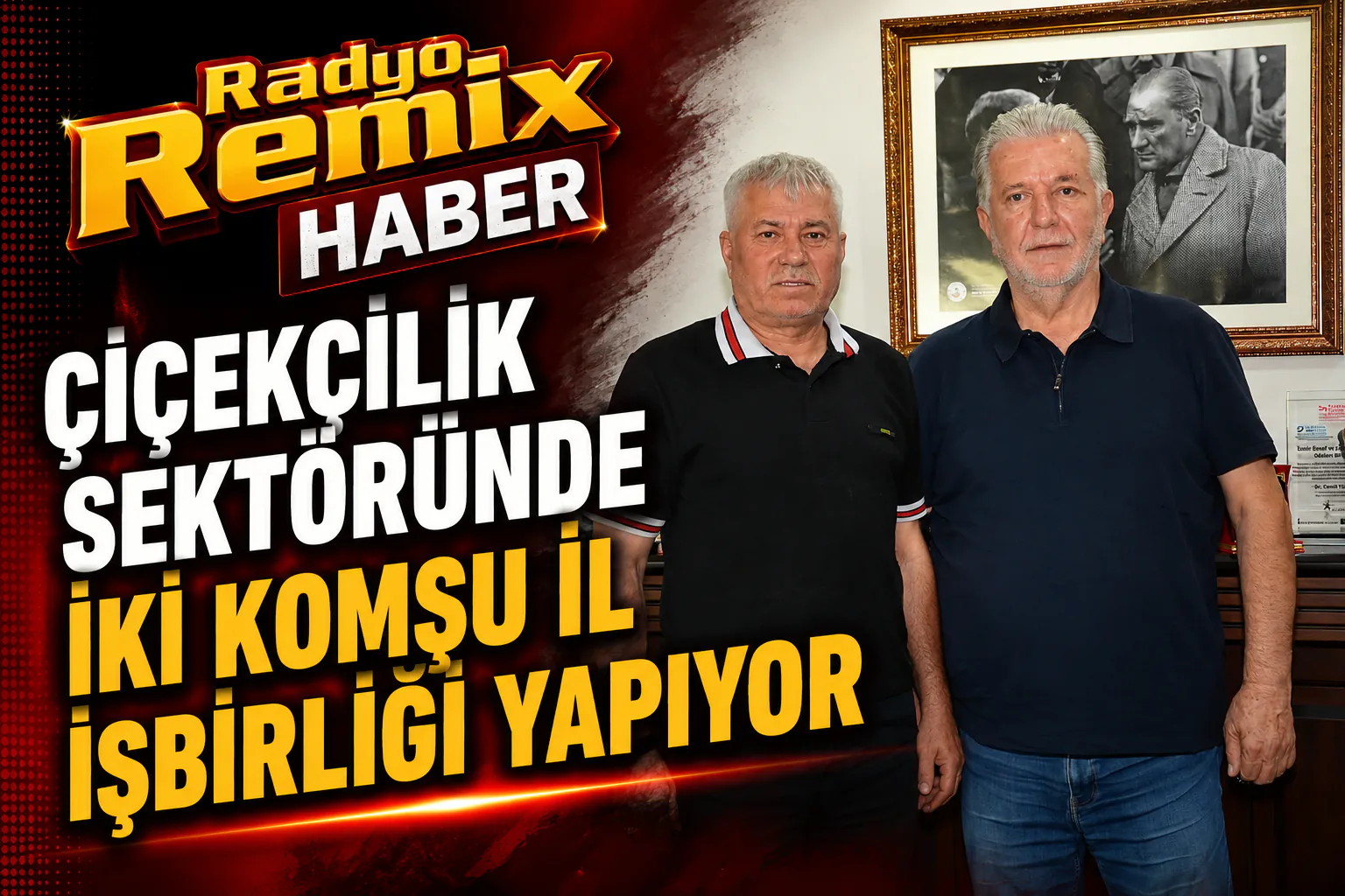 Çiçekçilik Sektöründe İki Komşu İl İşbirliği Yapıyor