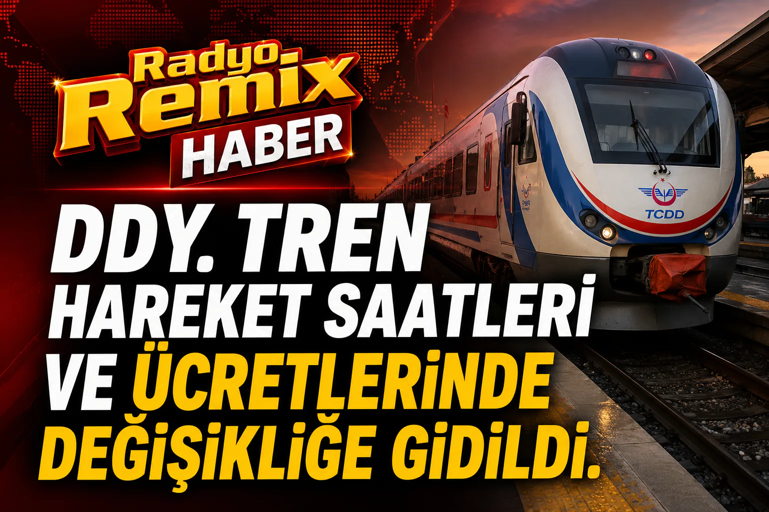 DDY. Tren Hareket Saatleri Ve Ücretlerinde Değişikliğe Gidildi