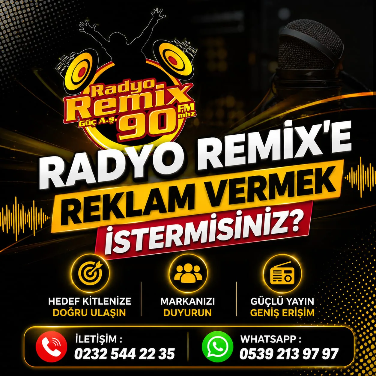 RADYO REMIX'E REKLAM VERMEK İSTER MİSİNİZ!