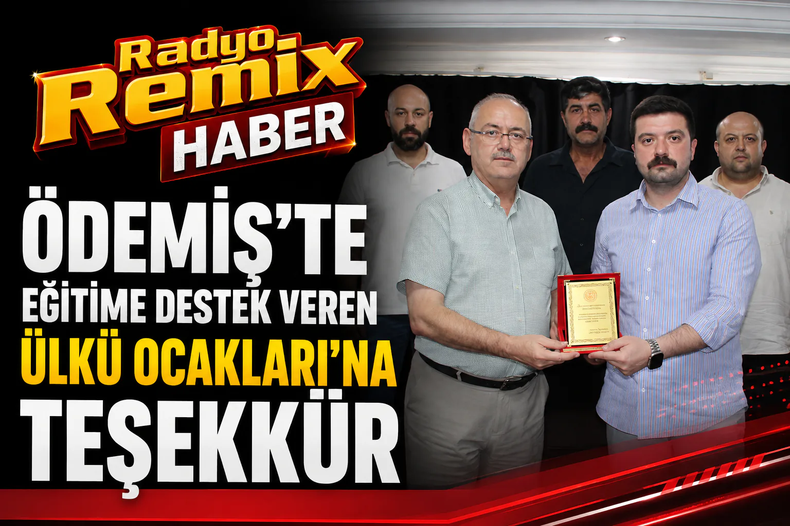 ÖDEMİŞ’TE EĞİTİME DESTEK VEREN ÜLKÜ OCAKLARI’NA TEŞEKKÜR