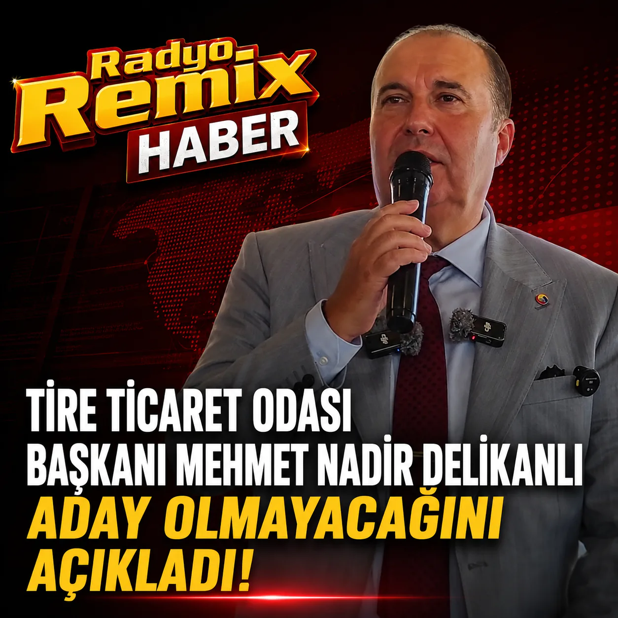Tire Ticaret Odası Başkanı Mehmet Nadir Delikanlı Aday Olmayacağını Açıkladı