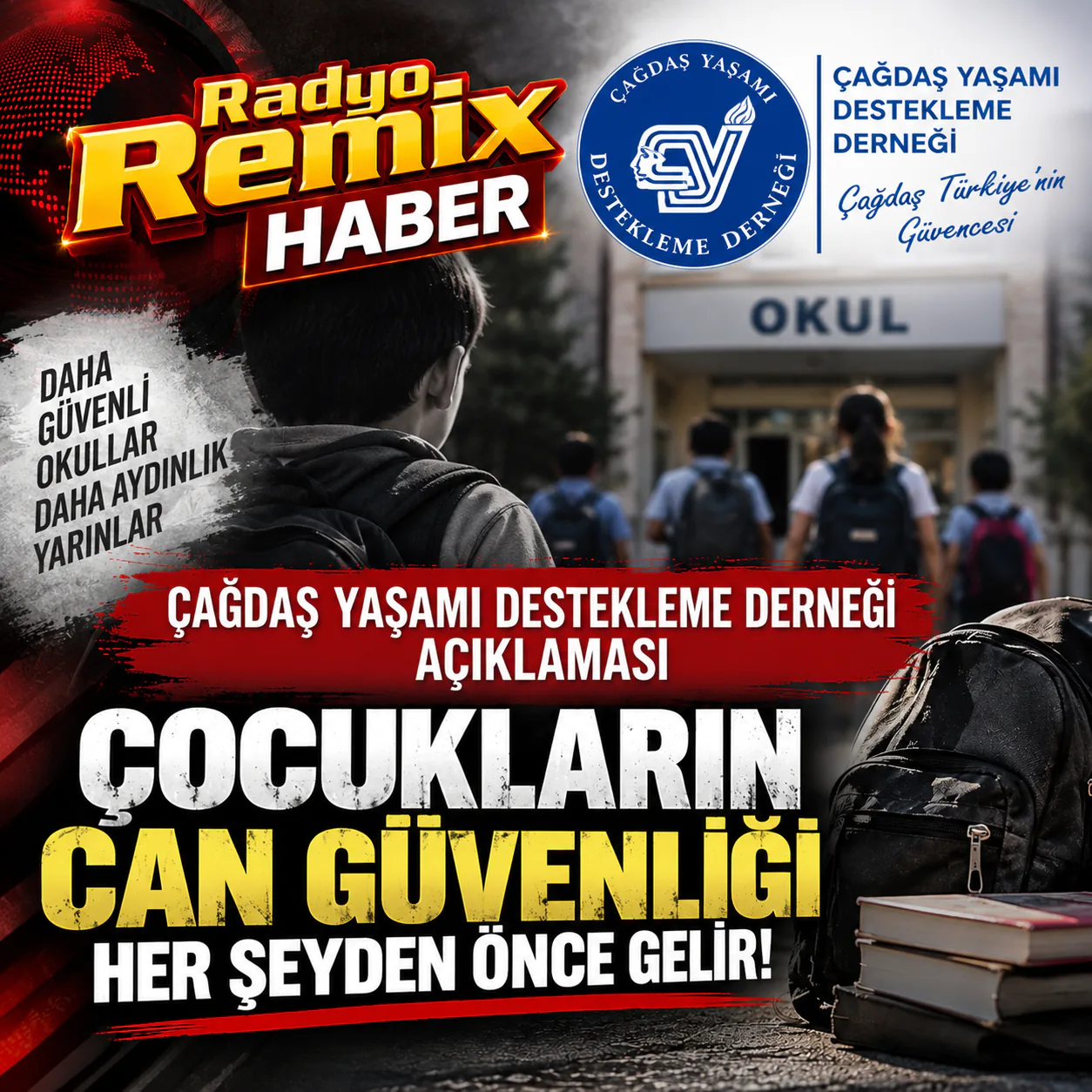 Çağdaş Yaşamı Destekleme Derneği: “Çocukların Can Güvenliği Her Şeyden Önce Gelir”