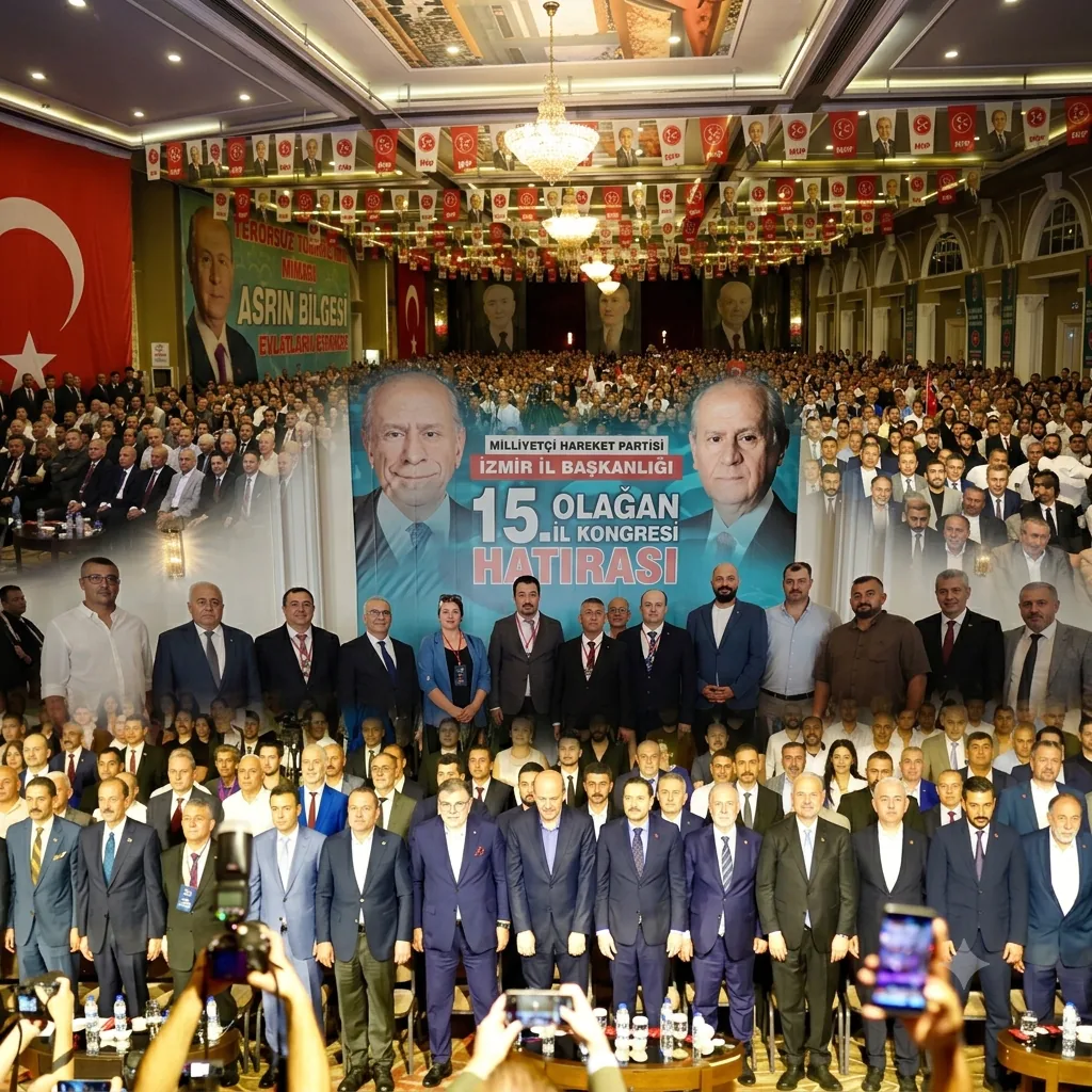 MHP İzmir İl Kongresi’nde Veysel Şahin Güven Tazeledi