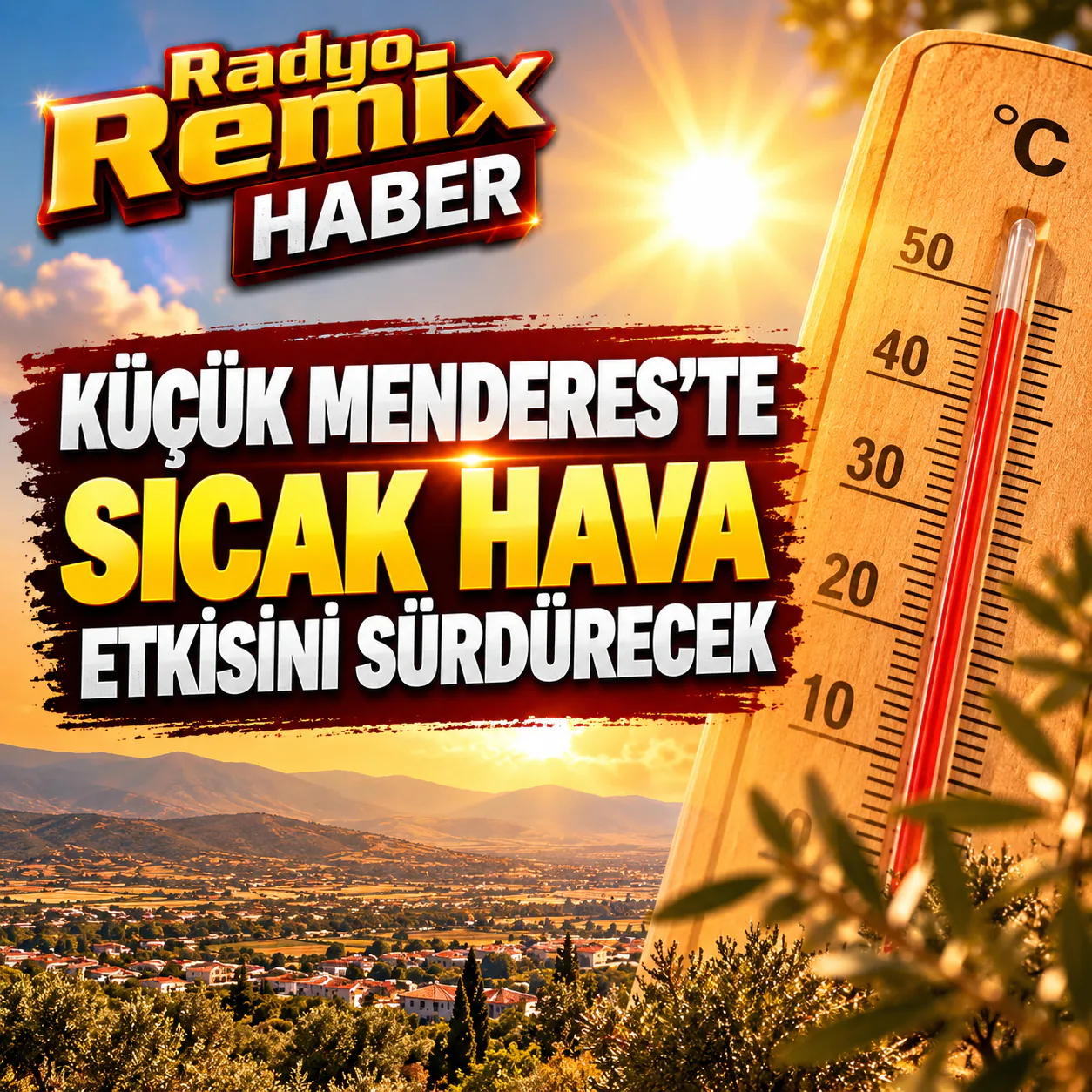 Küçük Menderes’te Sıcaklıklar 39 Dereceye Çıkacak