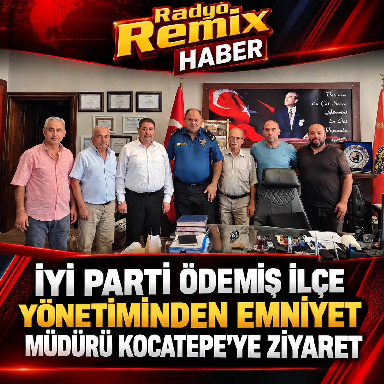İYİ Parti Ödemiş İlçe Yönetiminden Ethem Kocatepe’ye Hayırlı Olsun Ziyareti