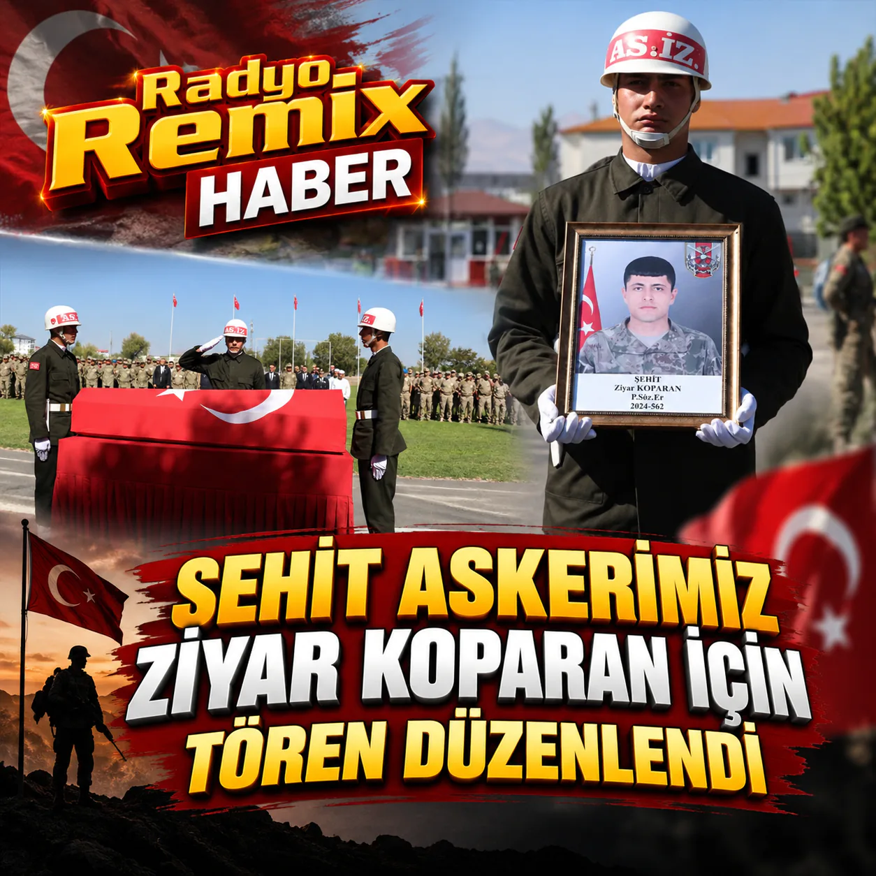 Şehit Askerimiz Ziyar Koparan İçin Tören Düzenlendi