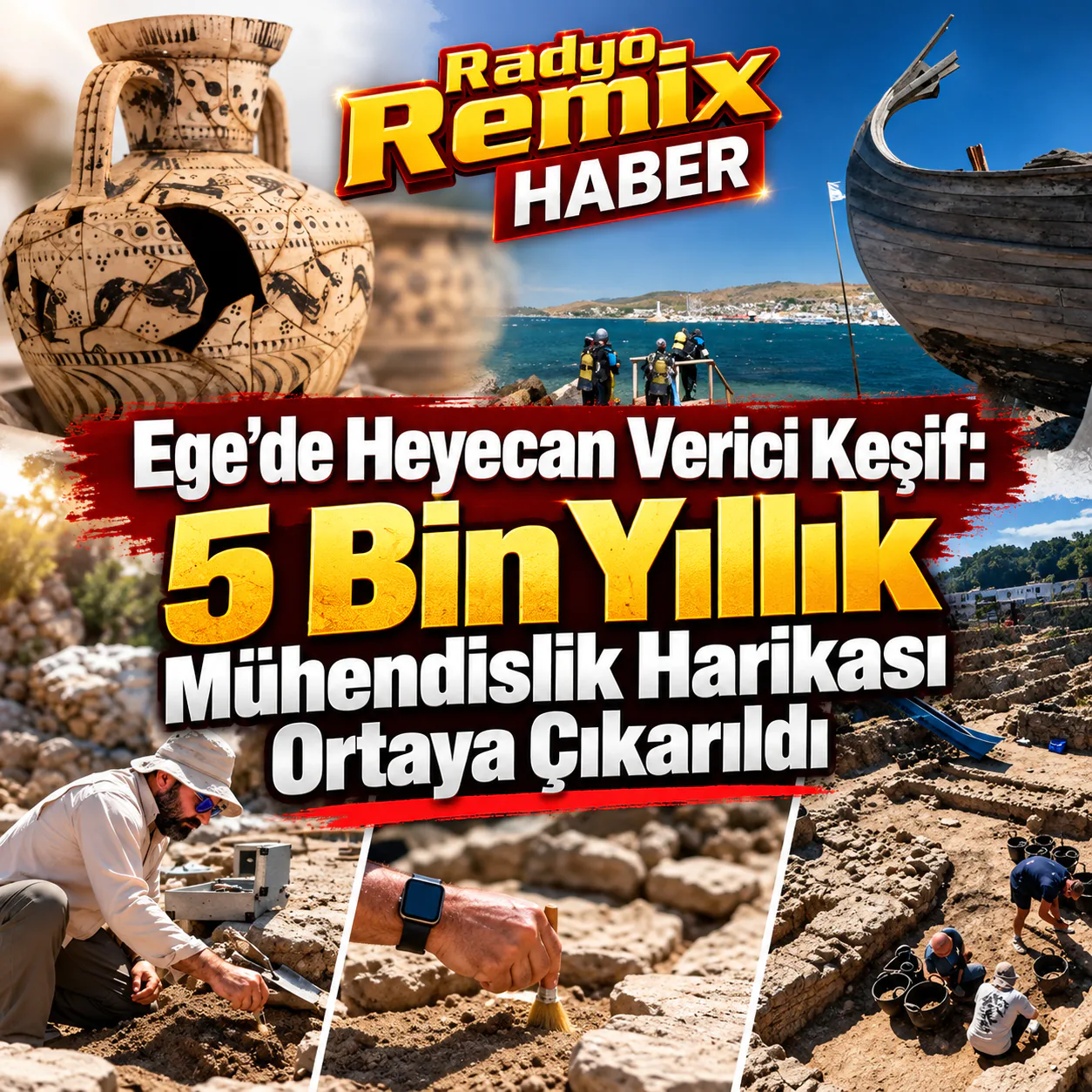 Ege'de Heyecan Verici Keşif: 5 Bin Yıllık Mühendislik Harikası Ortaya Çıkarıldı