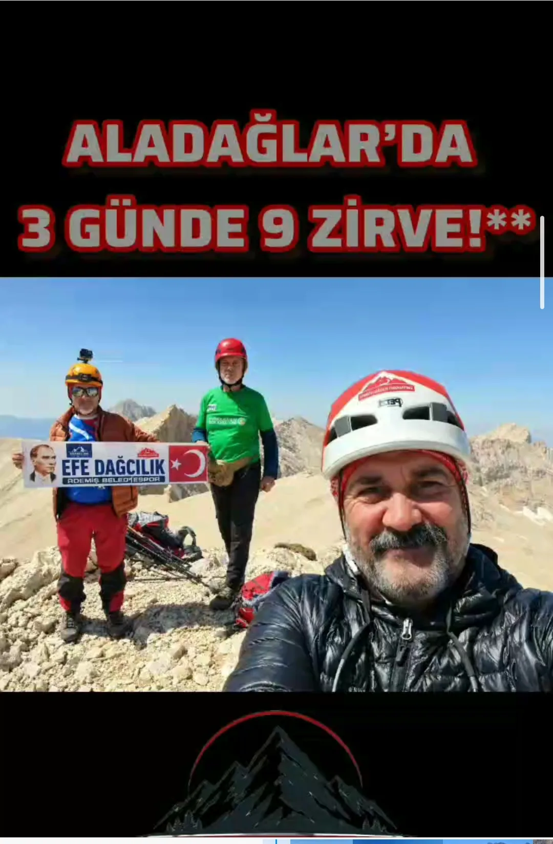 Efedağcılık Sporcuları Aladağlar’da 3 Günde 9 Zirve Yaptı