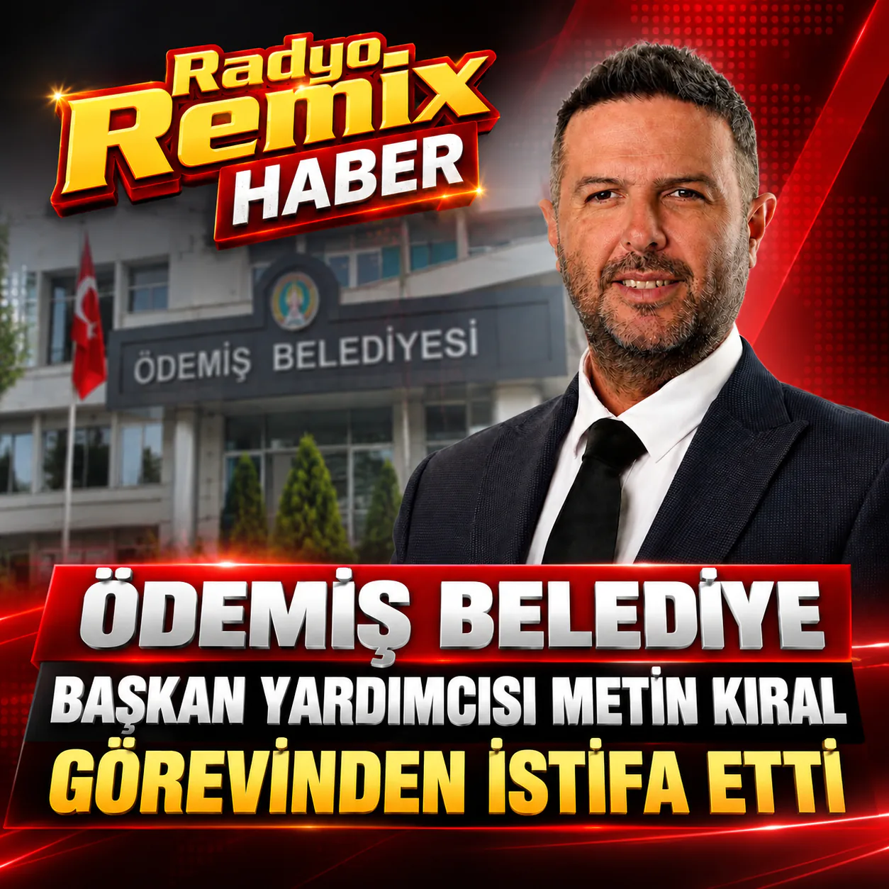 Ödemiş Belediye Başkan Yardımcısı Metin Kıral Görevinden İstifa Etti