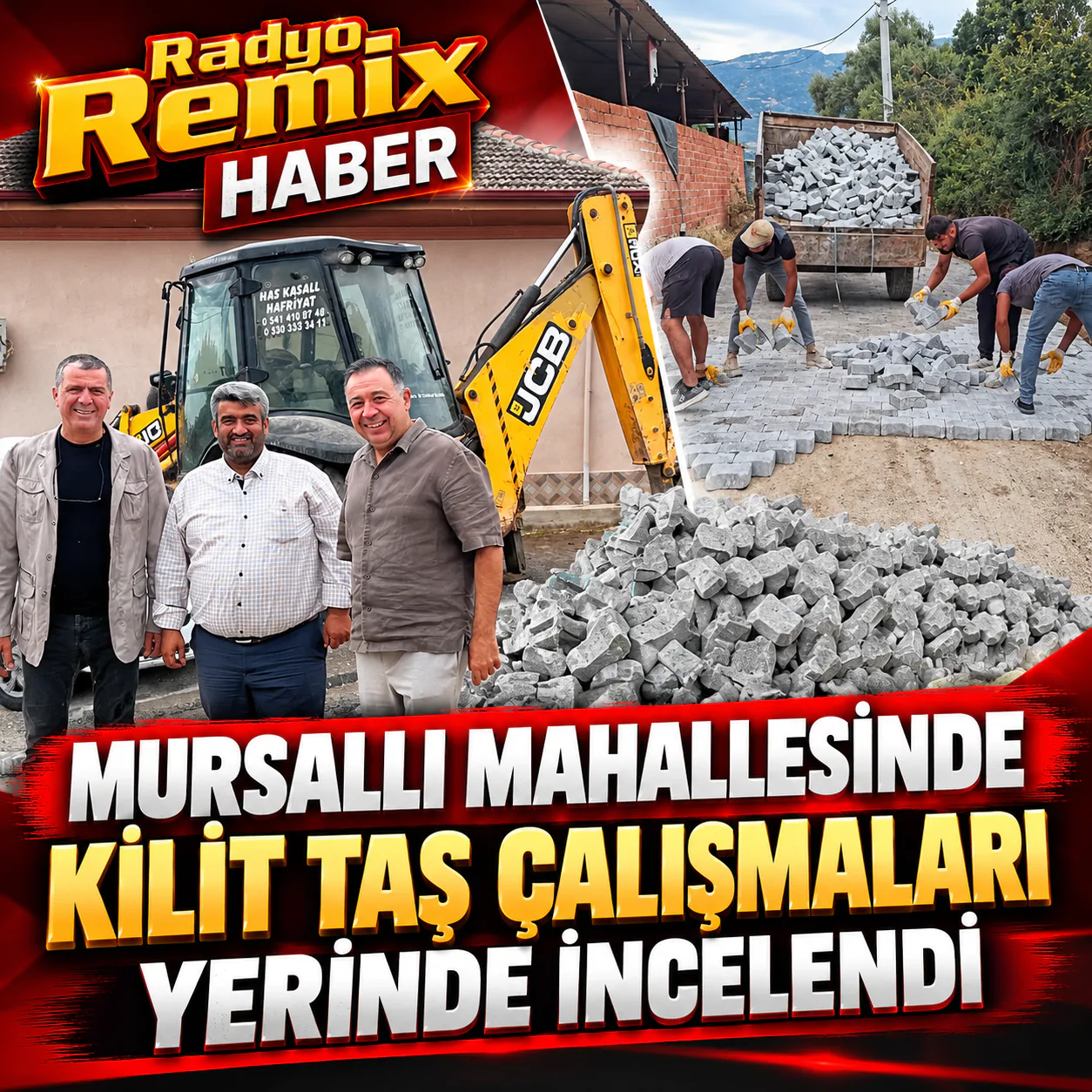 Mursallı Mahallesinde Kilit Taş Çalışmaları Yerinde İncelendi