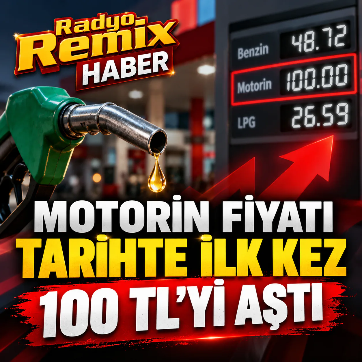 Motorin Fiyatı Tarihte İlk Kez 100 TL’yi Aştı