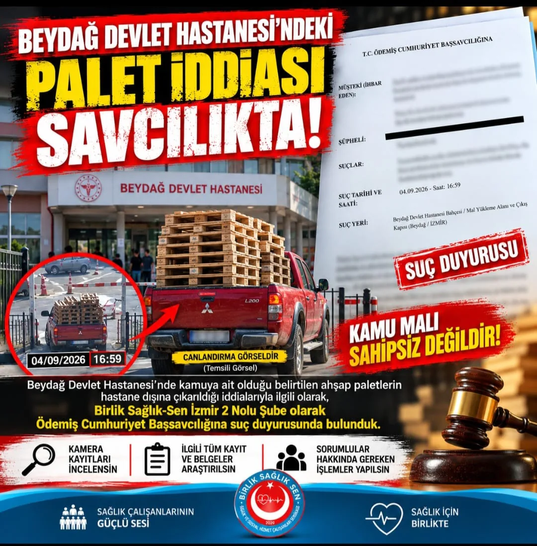 Beydağ Devlet Hastanesi'ndeki Palet İddiası Savcılıkta