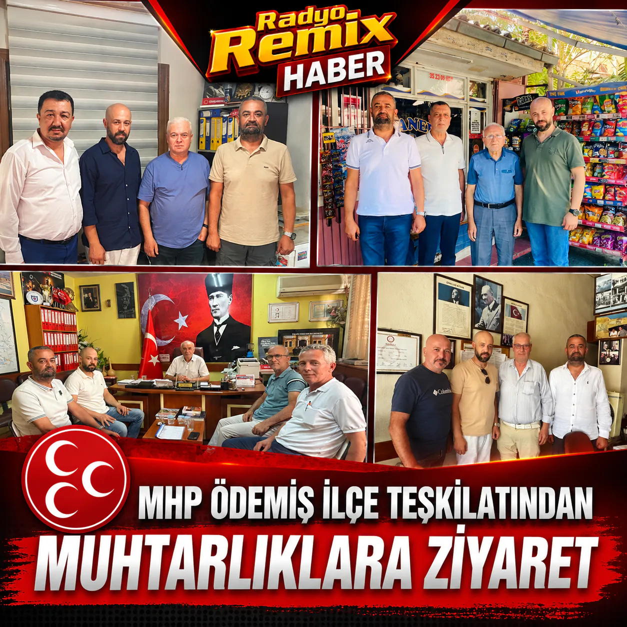 MHP Ödemiş İlçe Teşkilatından Muhtarlıklara Ziyaret