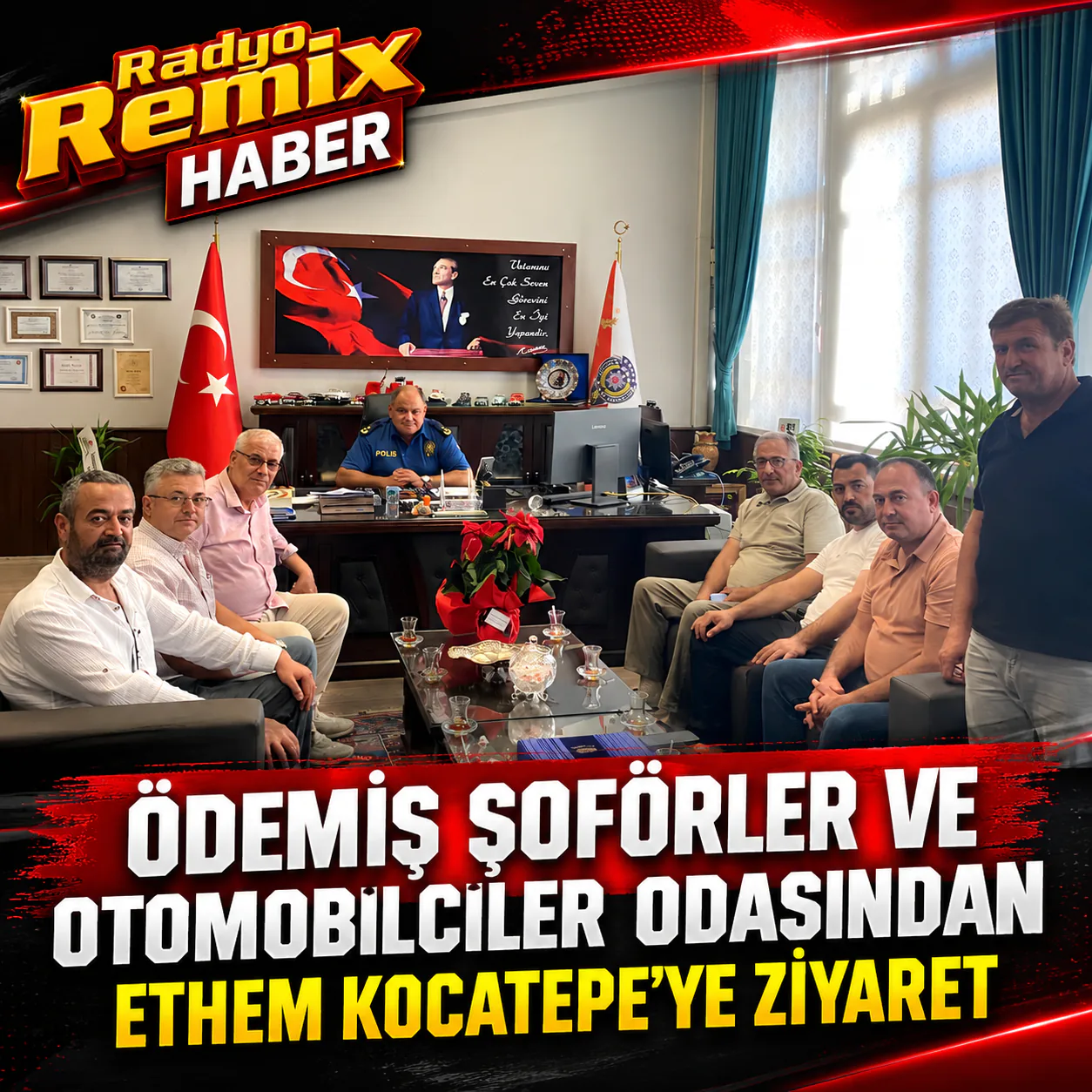 Ödemiş Şoförler ve Otomobilciler Odasından Ethem Kocatepe’ye Ziyaret