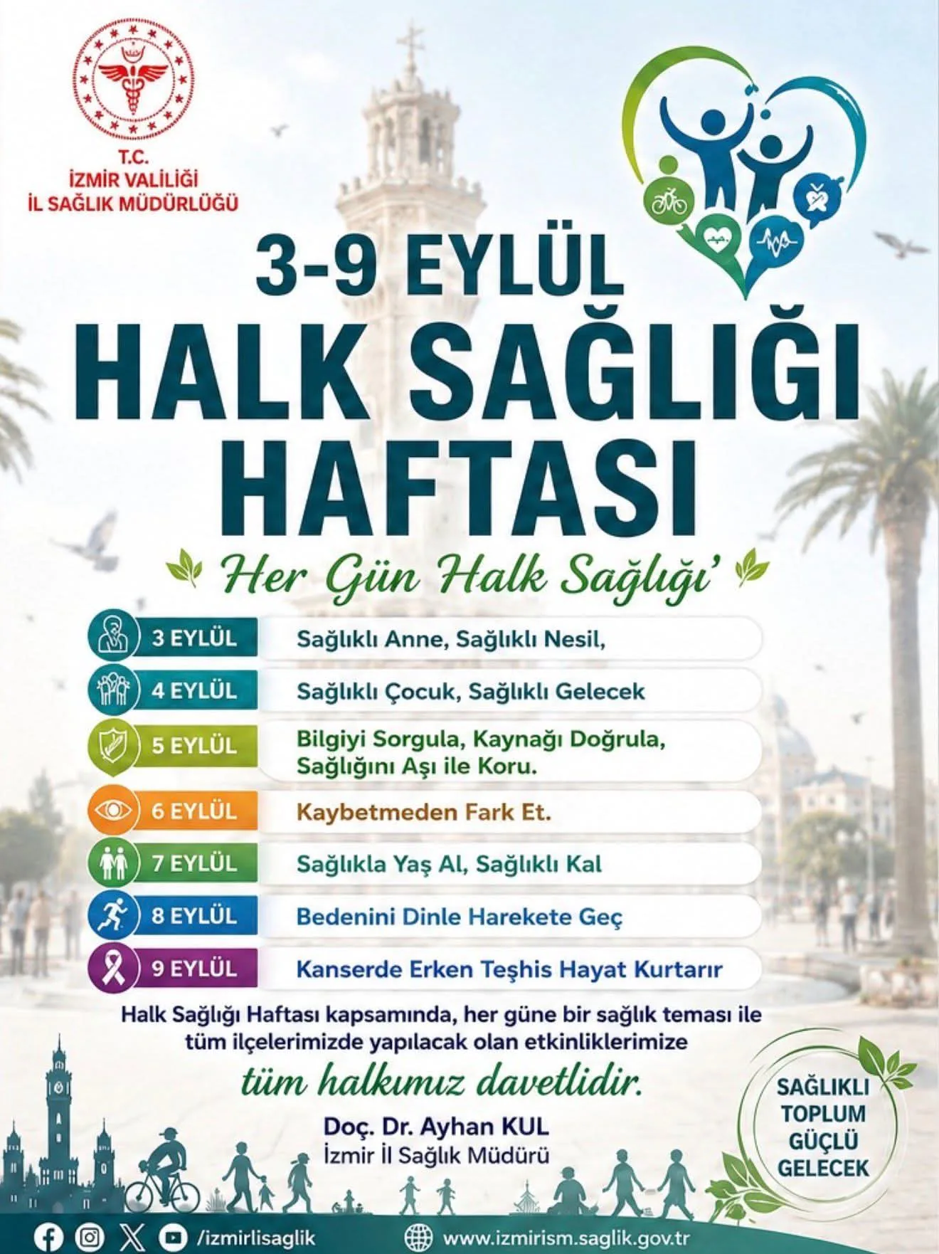 3-9 Eylül Halk Sağlığı Haftası Ödemiş’te Farkındalık Çağrısı