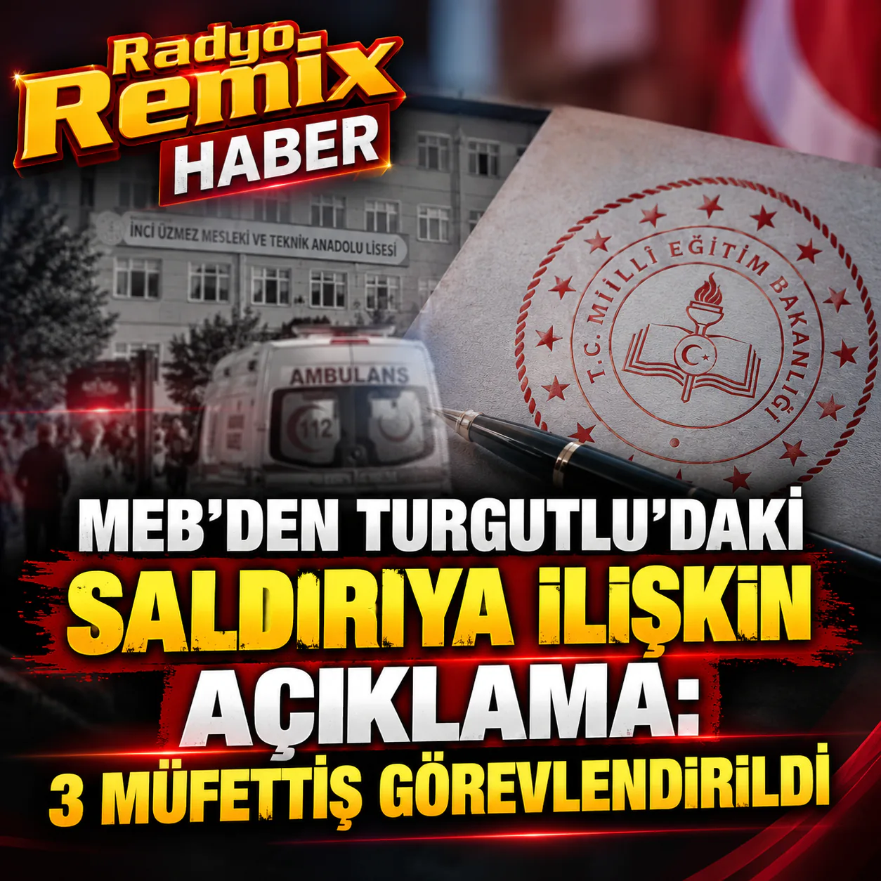 MEB’den Turgutlu’daki saldırıya ilişkin açıklama: 3 müfettiş görevlendirildi