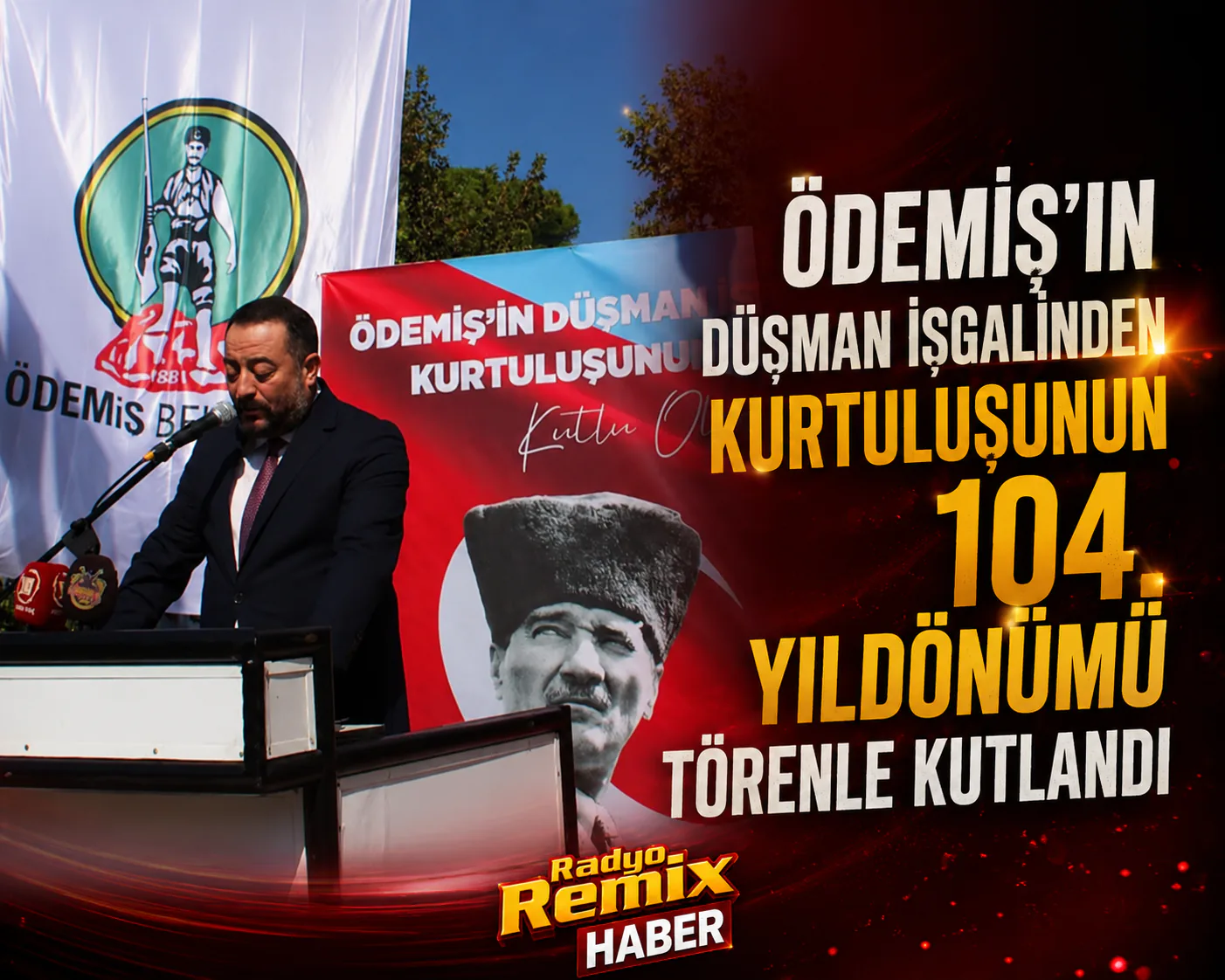 Ödemiş’in Düşman İşgalinden Kurtuluşunun 104. Yıldönümü Törenle Kutlandı