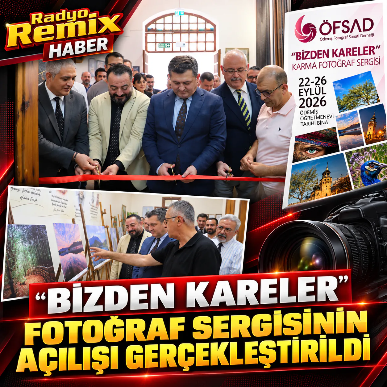 “Bizden Kareler” fotoğraf sergisinin açılışı gerçekleştirildi