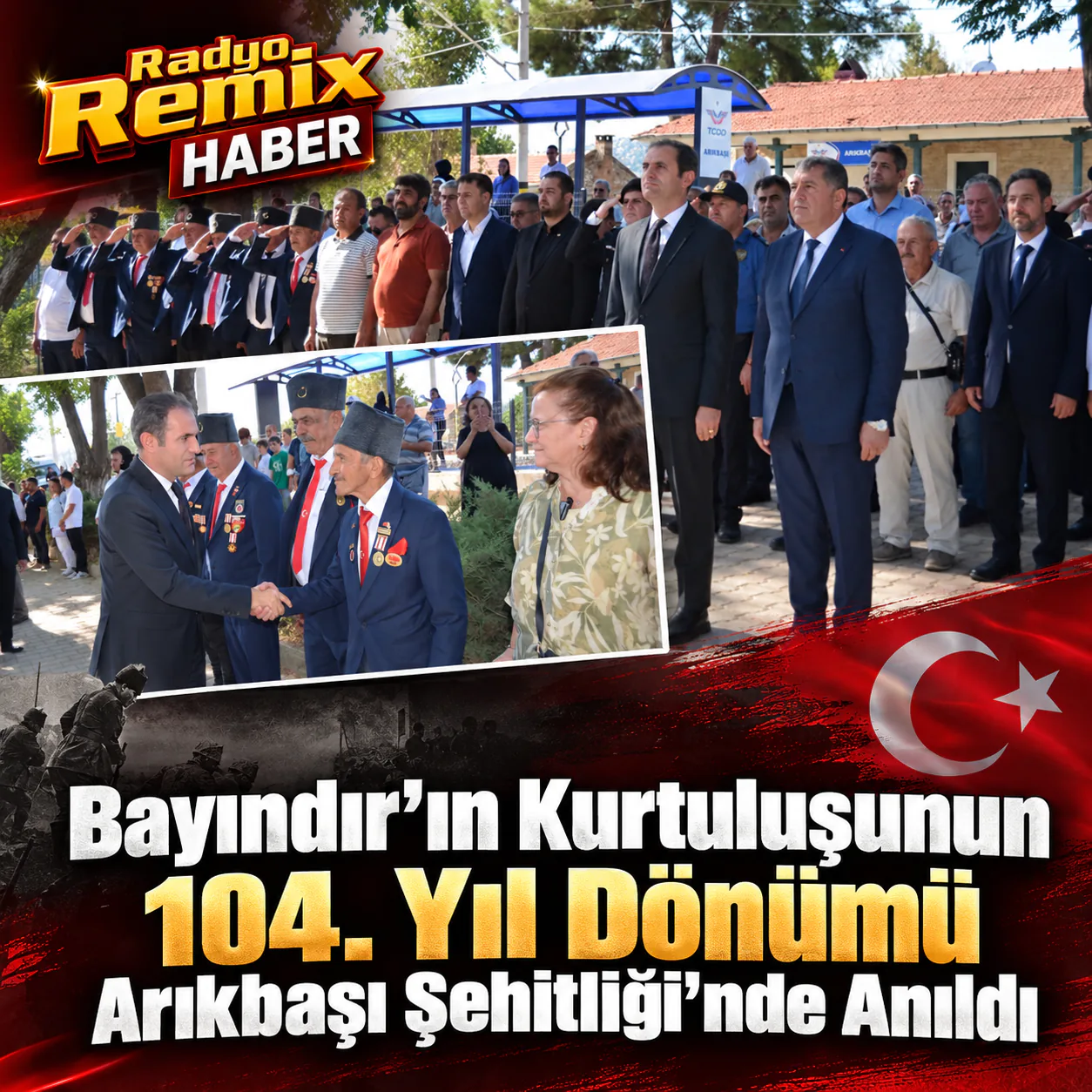 Bayındır’ın Kurtuluşunun 104. Yıl Dönümü Arıkbaşı Şehitliği’nde Anıldı