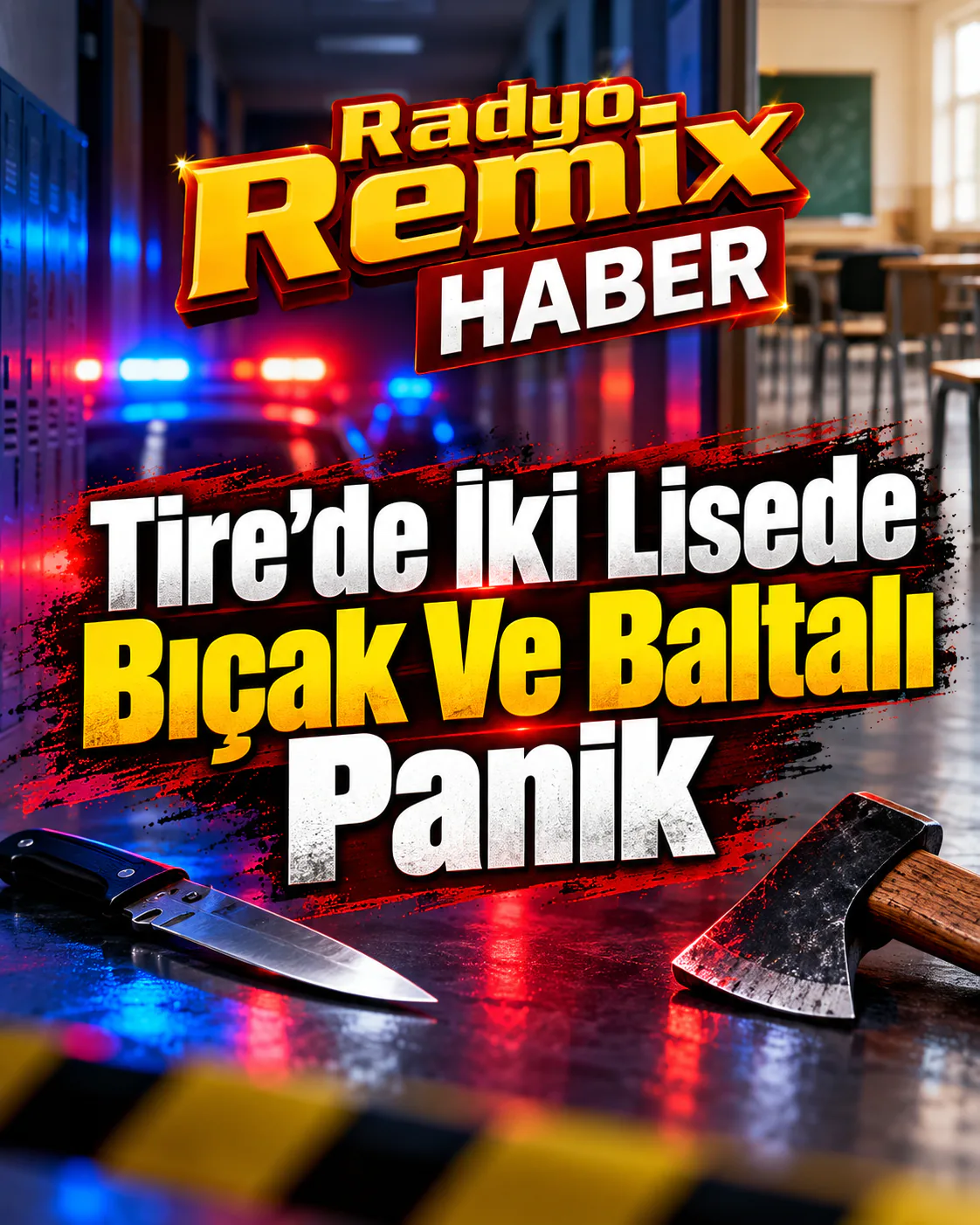 Tire’de İki Lisede Bıçak Ve Baltalı Panik