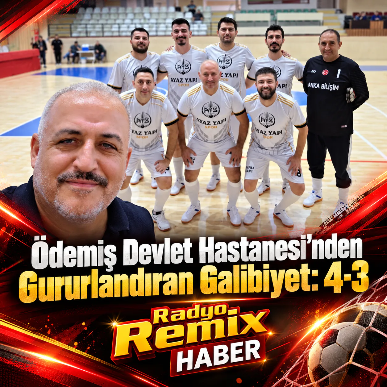 Ödemiş Devlet Hastanesi’nden Gururlandıran Galibiyet: 4-3