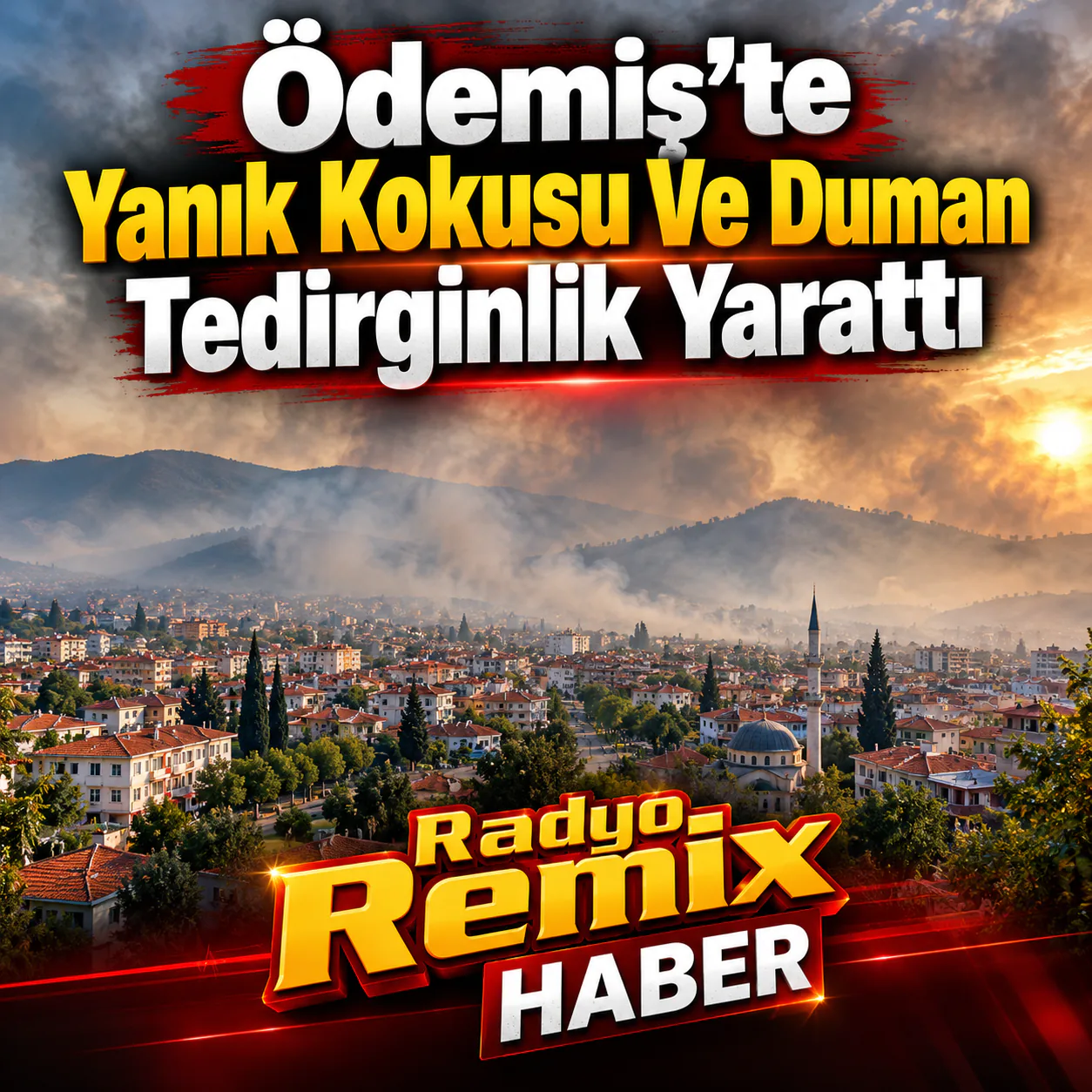 Ödemiş’te Yanık Kokusu Ve Duman Tedirginlik Yarattı