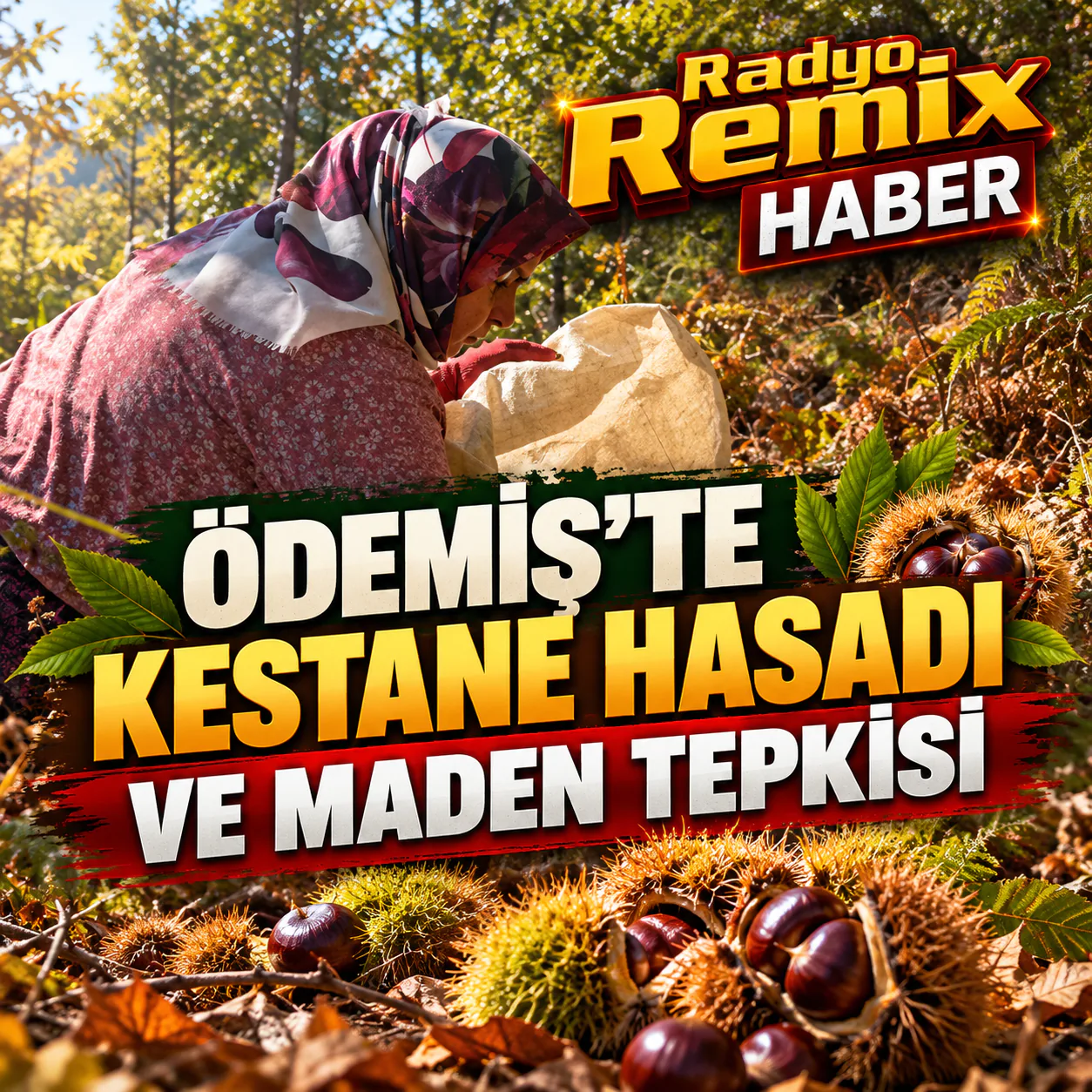 Ödemiş’te Kestane Hasadı Başladı: “Bizim Madenimiz Toprağın Üstünde!”