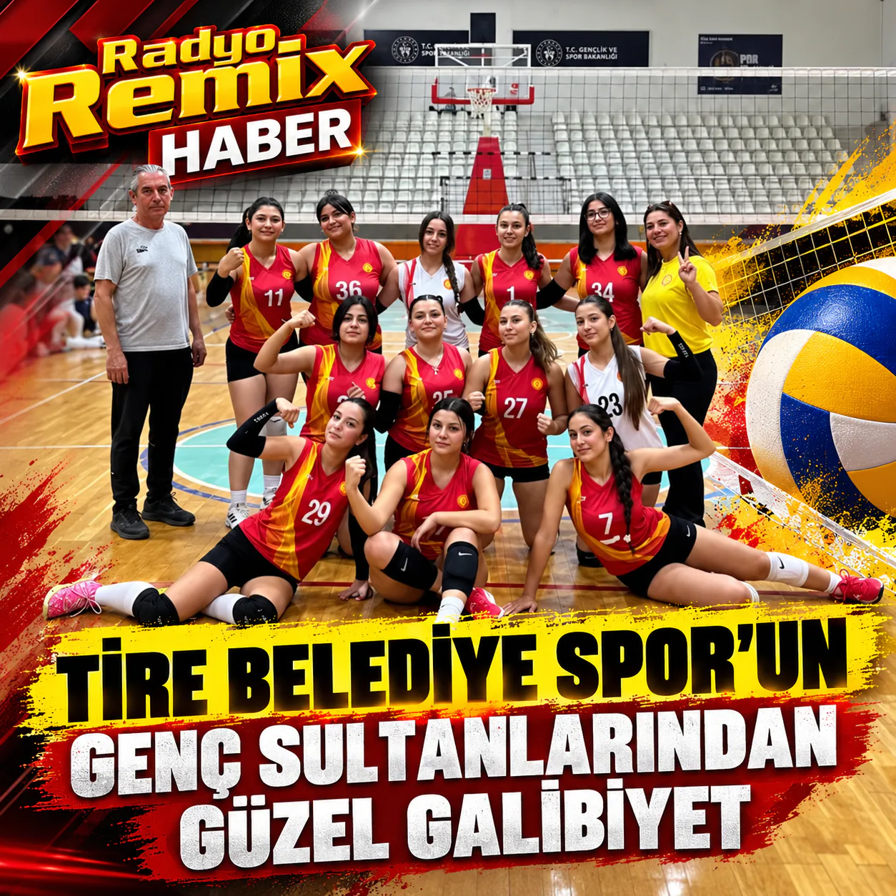 Tire Belediye Spor’un Genç Sultanlarından Güzel Galibiyet