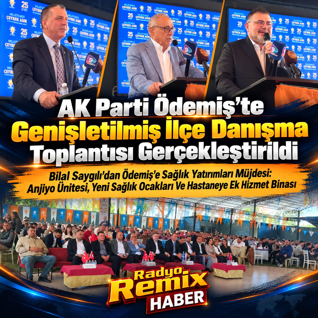AK PARTİ ÖDEMİŞ’TE GENİŞLETİLMİŞ İLÇE DANIŞMA TOPLANTISI GERÇEKLEŞTİRİLDİ