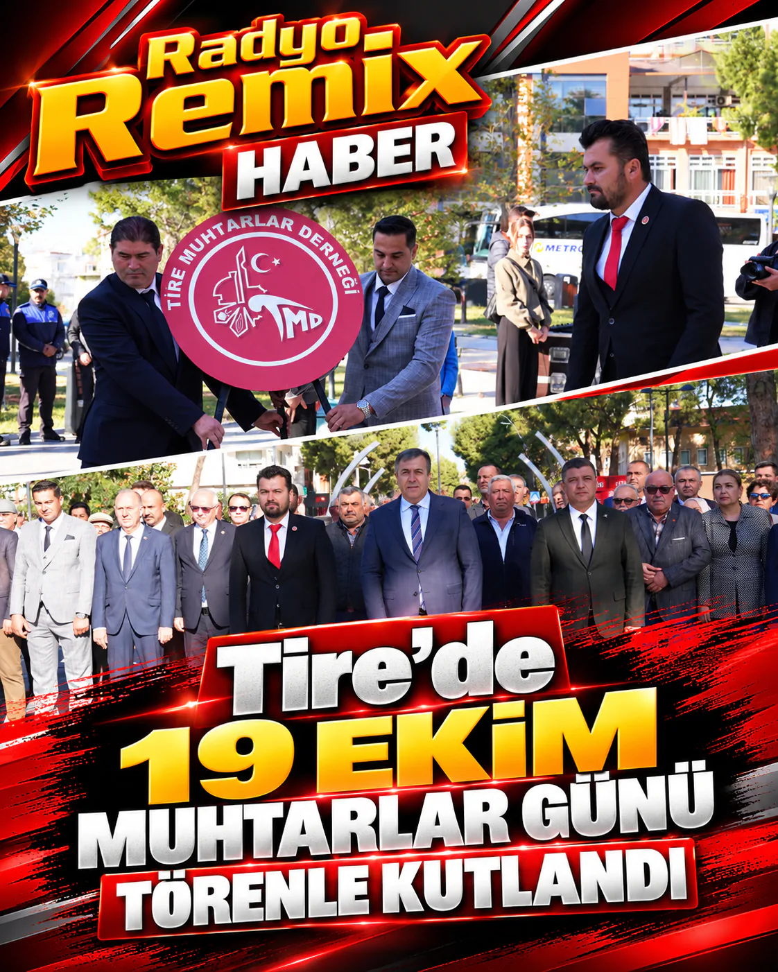 Tire’de 19 Ekim Muhtarlar Günü Törenle Kutlandı
