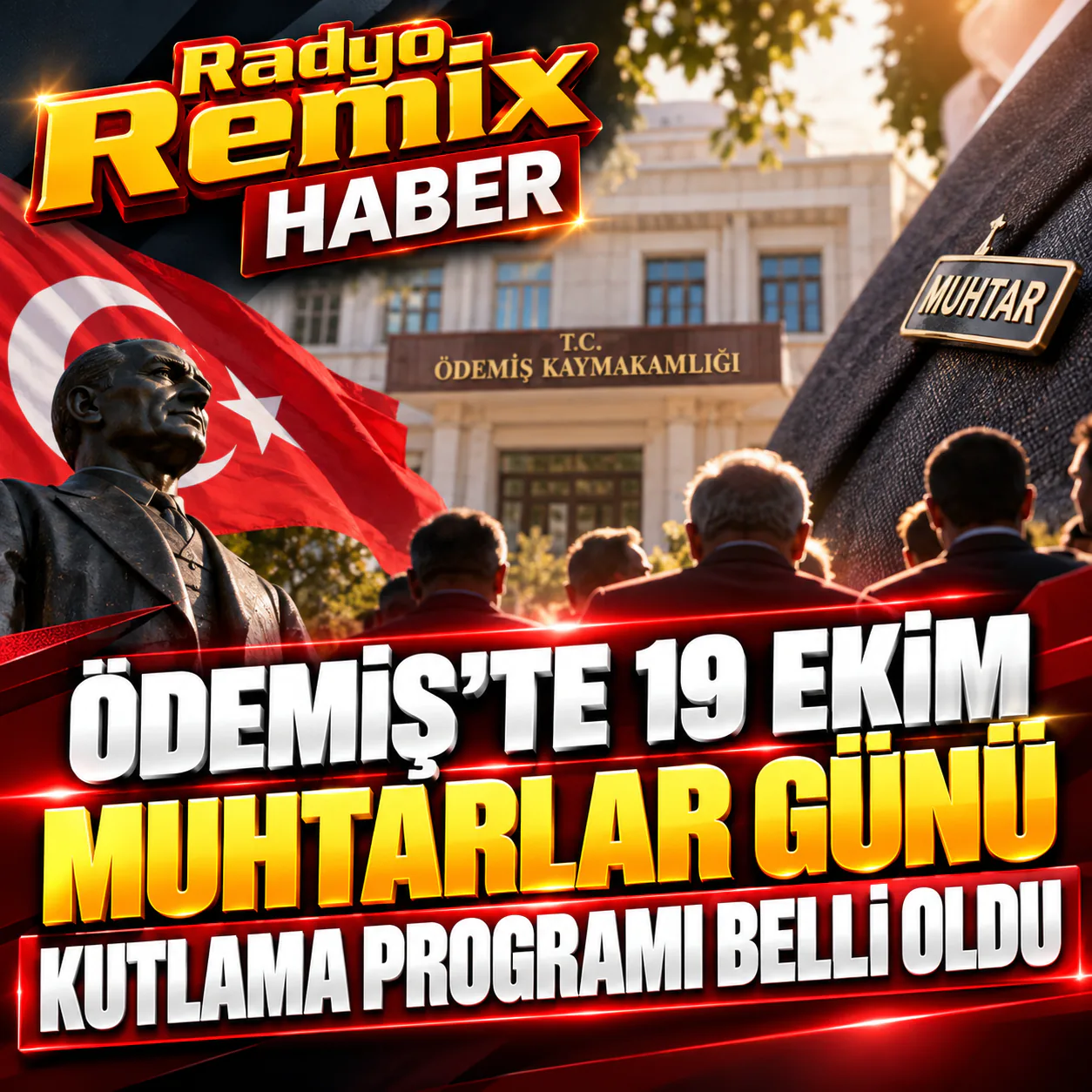 Ödemiş’te 19 Ekim Muhtarlar Günü Kutlama Programı Belli Oldu