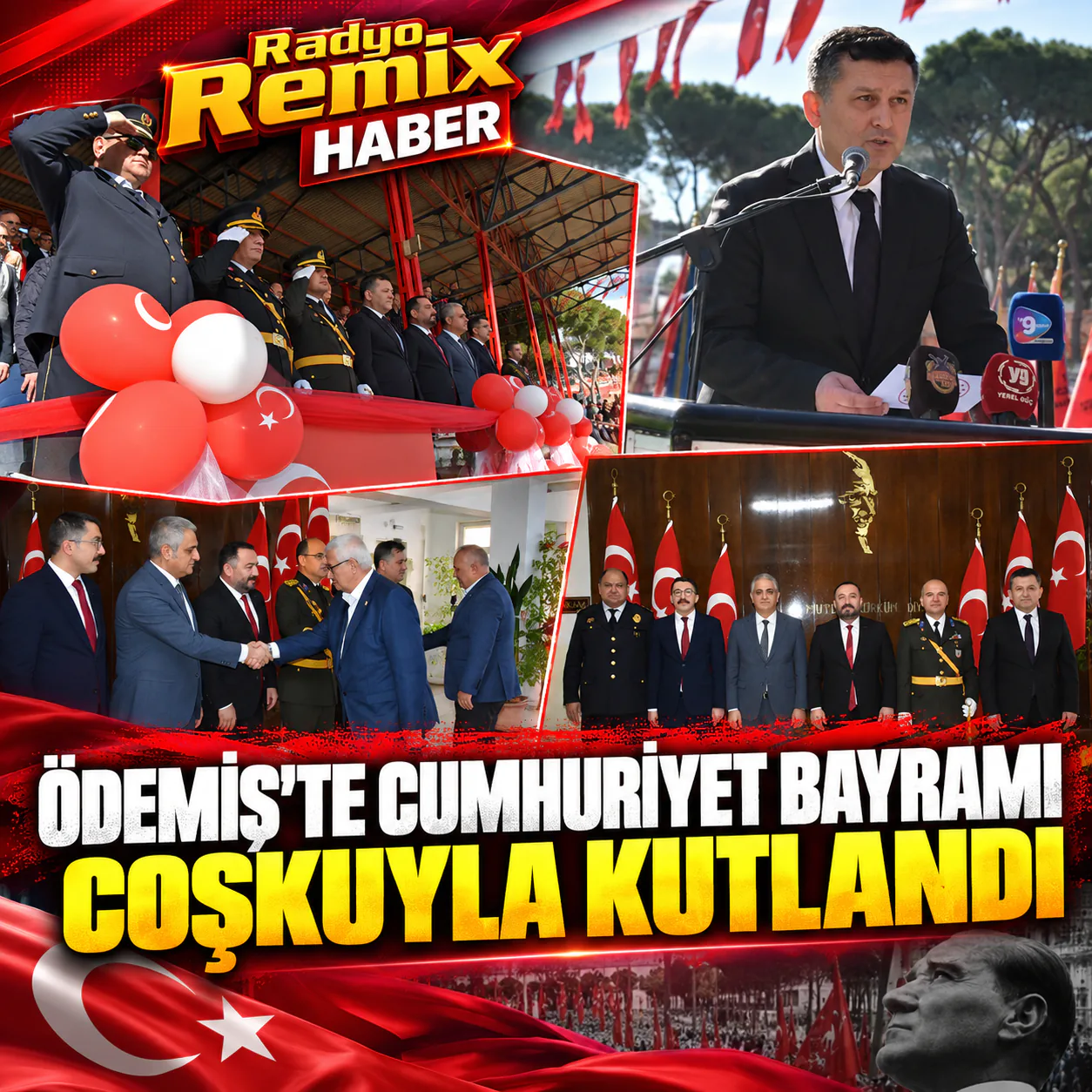 Ödemiş’te Cumhuriyet Bayramı Coşkuyla Kutlandı