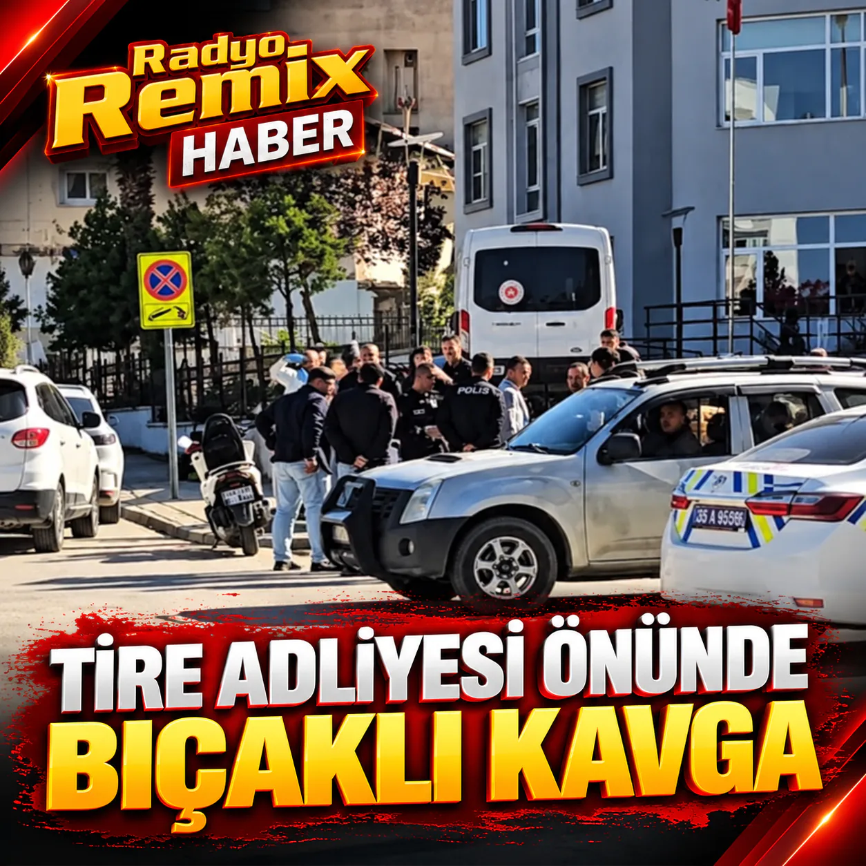 Tire Adliyesi Önünde Bıçaklı Kavga: 1 Yaralı