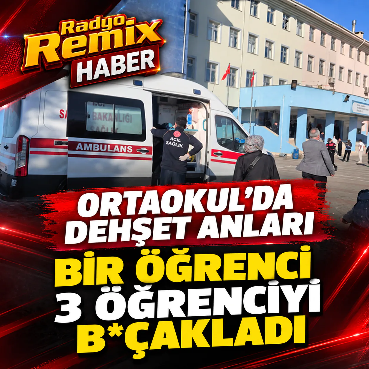 Başakşehir’de Ortaokulda Bıçaklı Yaralama
